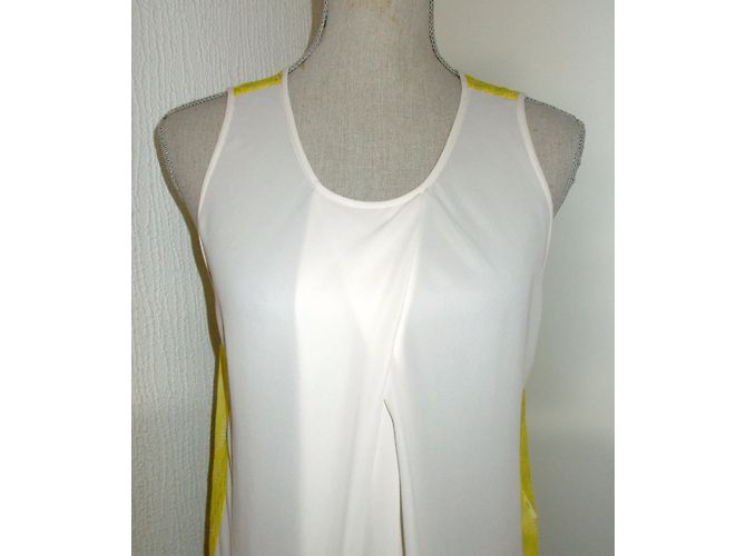 Completo gonna e top By Malene Birger bianco e giallo seta - vista 7