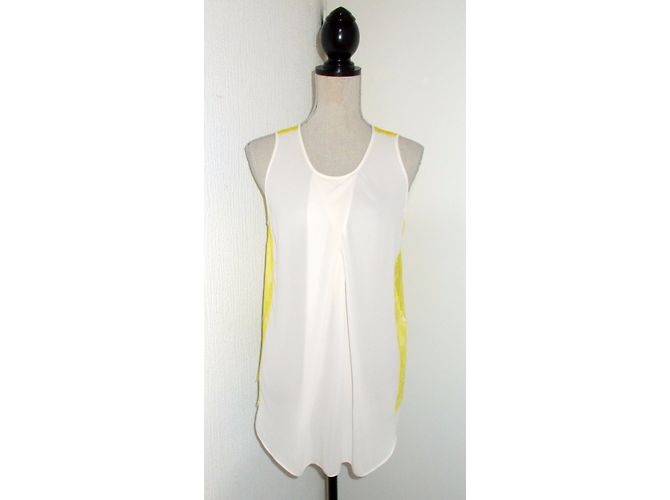 Completo gonna e top By Malene Birger bianco e giallo seta - vista 9