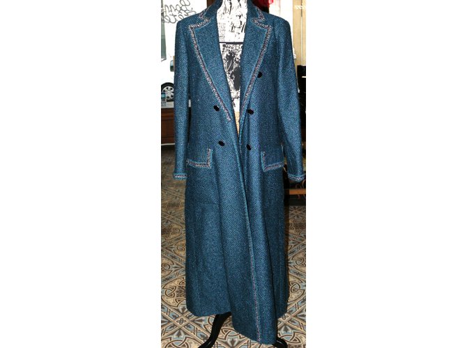 Chanel Abrigos, Ropa de calle Azul - vista 5