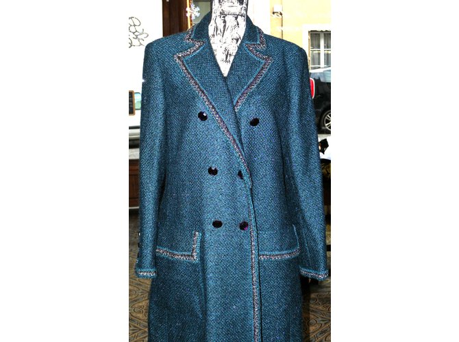 Chanel Abrigos, Ropa de calle Azul - vista 7