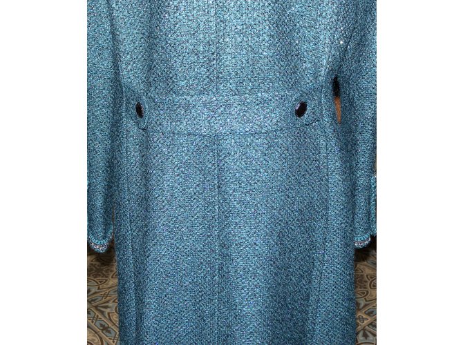 Chanel Abrigos, Ropa de calle Azul - vista 8