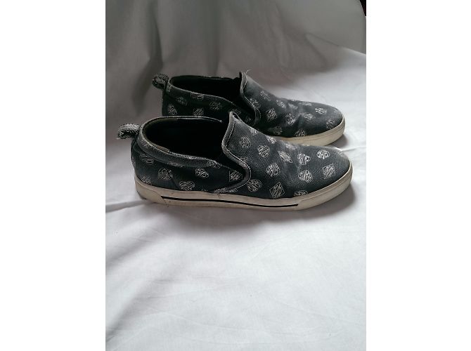 Sneakers Marc by Marc Jacobs Bianche Blu Pelle e Tessuto Bianco - vista 2