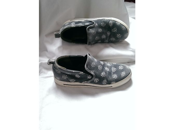 Sneakers Marc by Marc Jacobs Bianche Blu Pelle e Tessuto Bianco - vista 3