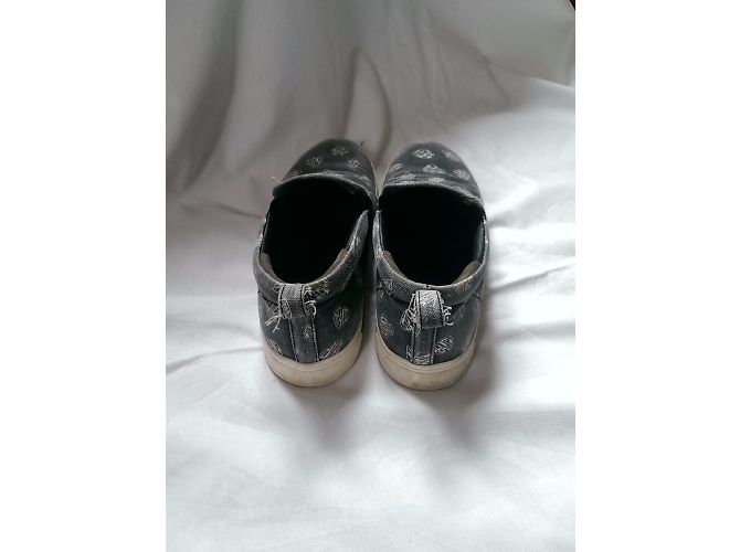 Sneakers Marc by Marc Jacobs Bianche Blu Pelle e Tessuto Bianco - vista 4