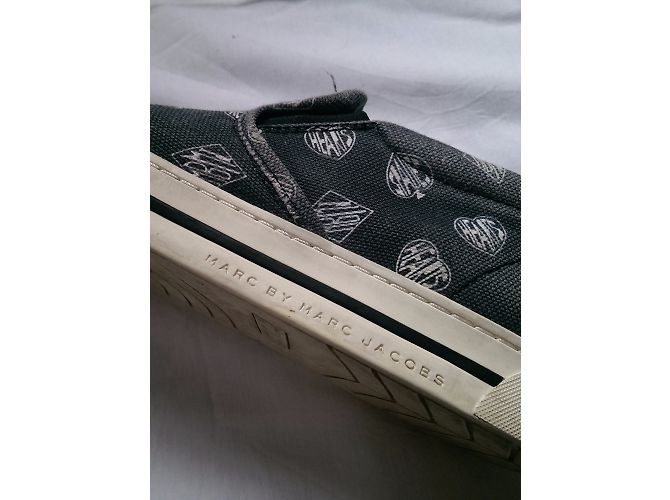 Sneakers Marc by Marc Jacobs Bianche Blu Pelle e Tessuto Bianco - vista 5