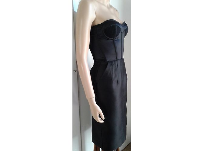 Dolce & Gabbana Trägerloses Kleid Schwarz - Ansicht 3