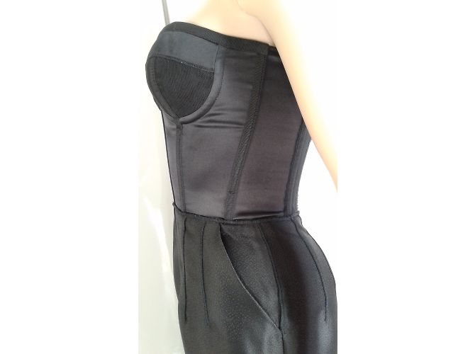 Dolce & Gabbana Trägerloses Kleid Schwarz - Ansicht 6