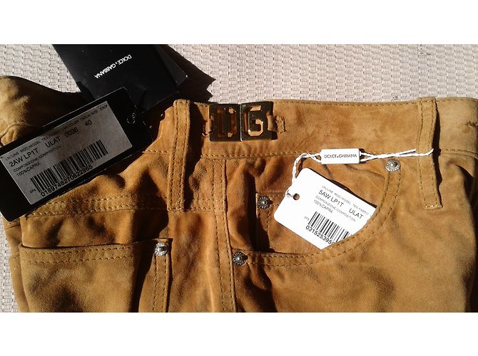 Dolce & Gabbana Wildlederhose Karamell - Ansicht 5