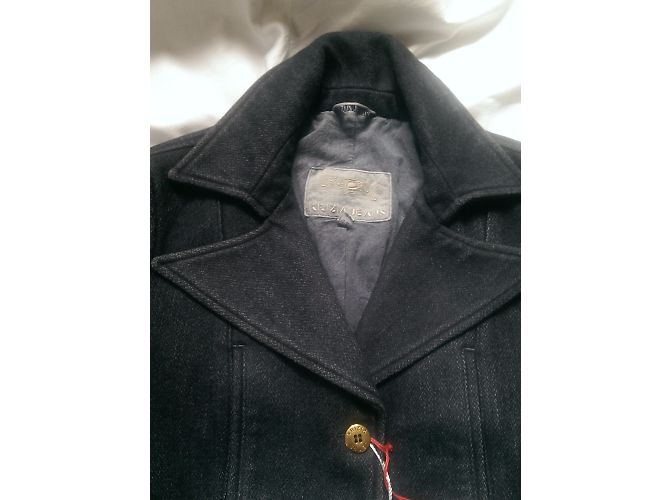 KRIZIA JEANSCoats, Ropa de calle Azul - vista 3