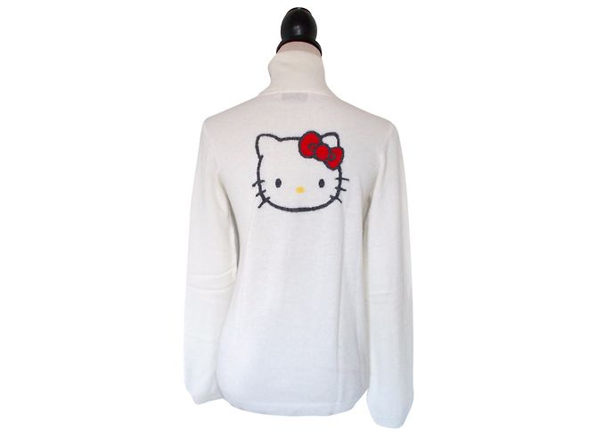 Victoria Couture Hello Kitty Kaschmir Rollkragenpullover Creme - Ansicht 2