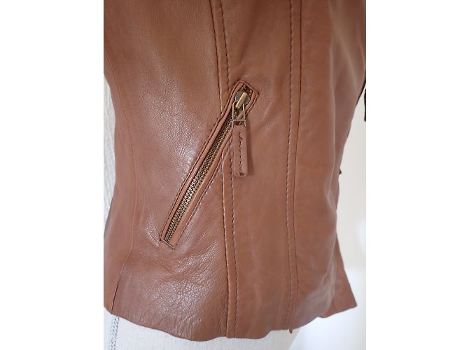 Autre Marque Chyston Sidney Lederjacke Braun - Ansicht 4