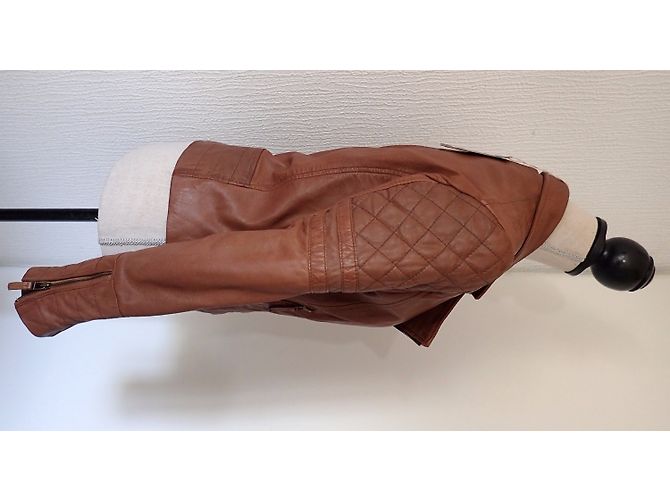 Autre Marque Chyston Sidney Lederjacke Braun - Ansicht 5