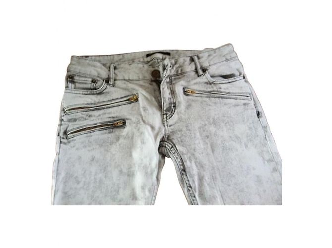 Maje Jeans Weiß Baumwolle 38FR - Ansicht 3