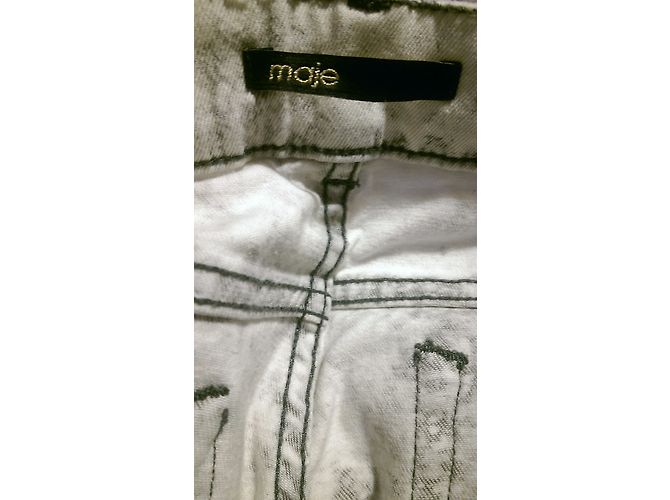 Maje Jeans Weiß Baumwolle 38FR - Ansicht 4