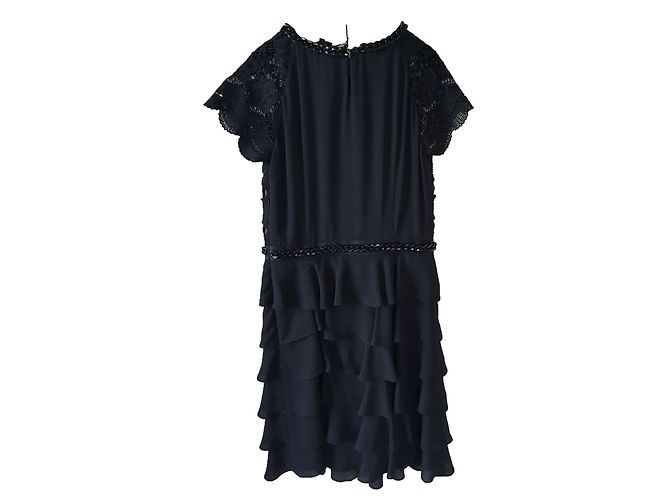 Edward Achour Kleid Schwarz - Ansicht 2
