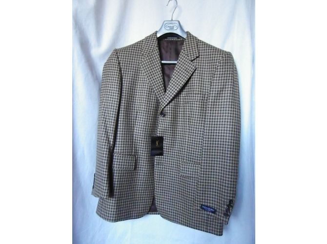 Giacca Yves Saint Laurent in lana beige e marrone - vista 3