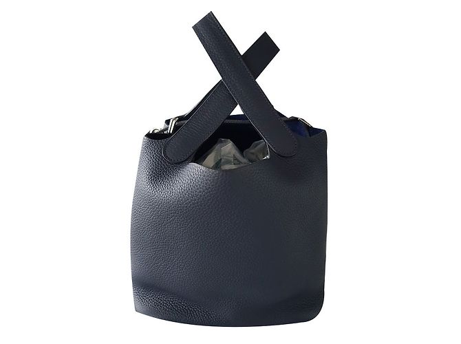 Hermès Picotina Azul marinho - vista 2