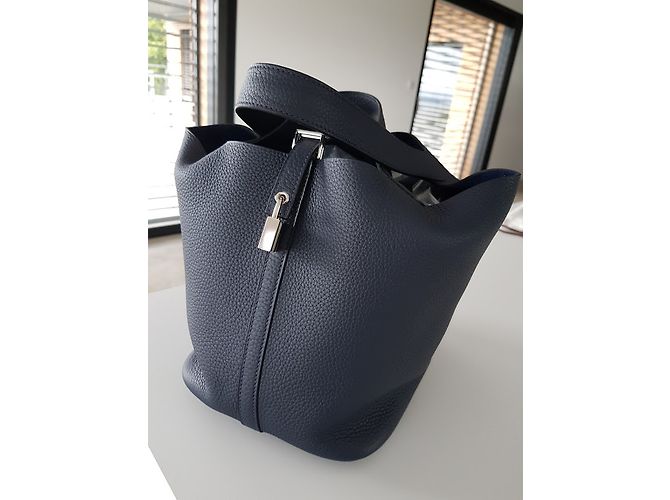 Hermès Picotina Azul marinho - vista 5