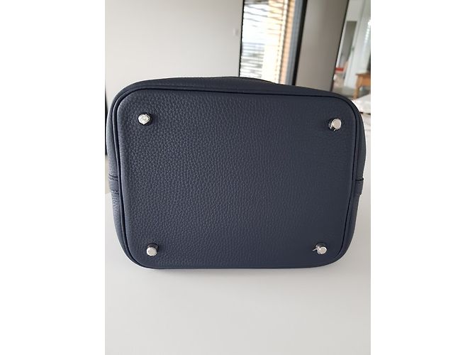 Hermès Picotina Azul marinho - vista 6