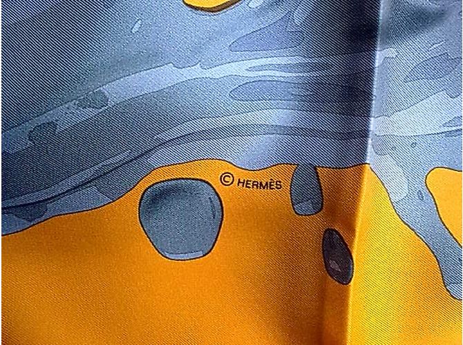 Hermès Sciarpe di seta Arancione - vista 3