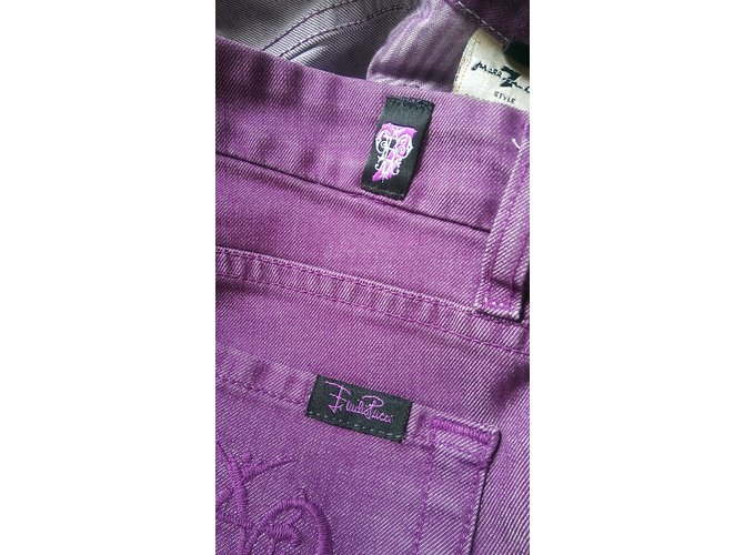 Vaqueros de corte recto Emilio Pucci morados Púrpura - vista 9