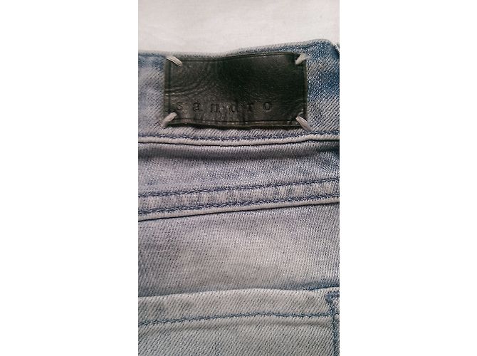 Jeans Sandro Blu 5 Tasche - vista 7
