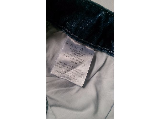 Jeans Sandro Blu 5 Tasche - vista 8