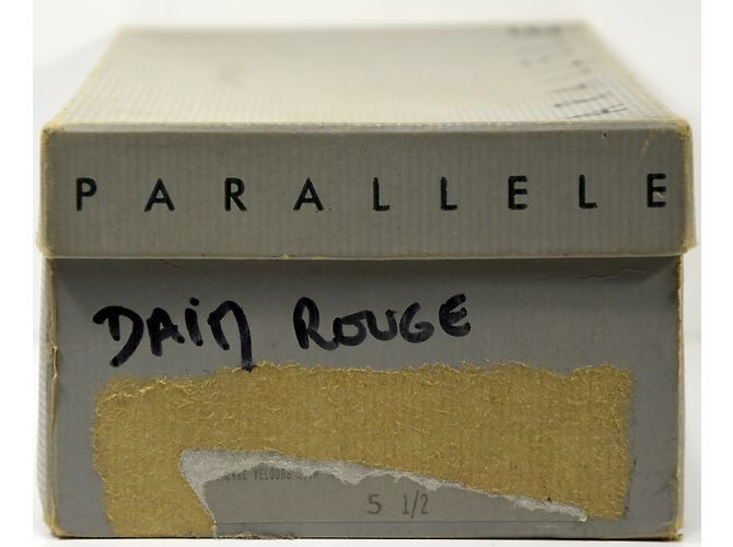 Autre Marque Décolleté Parallele in pelle rossa 4.5UK Rosso - vista 11