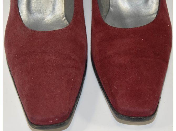 Autre Marque Décolleté Parallele in pelle rossa 4.5UK Rosso - vista 4