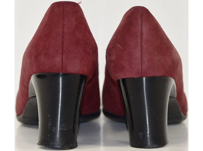 Autre Marque Décolleté Parallele in pelle rossa 4.5UK Rosso - vista 6