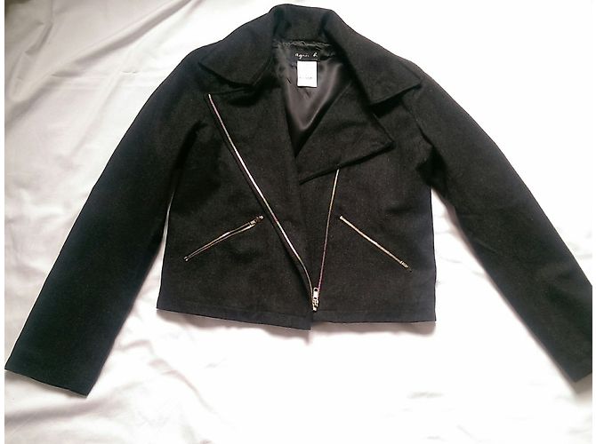 Agnès b. Grey Lambswool Jacket - view 3