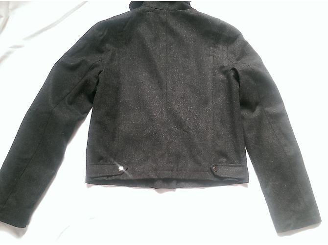Agnès b. Grey Lambswool Jacket - view 4