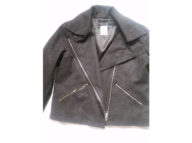 Agnès b. Grey Lambswool Jacket - view 5