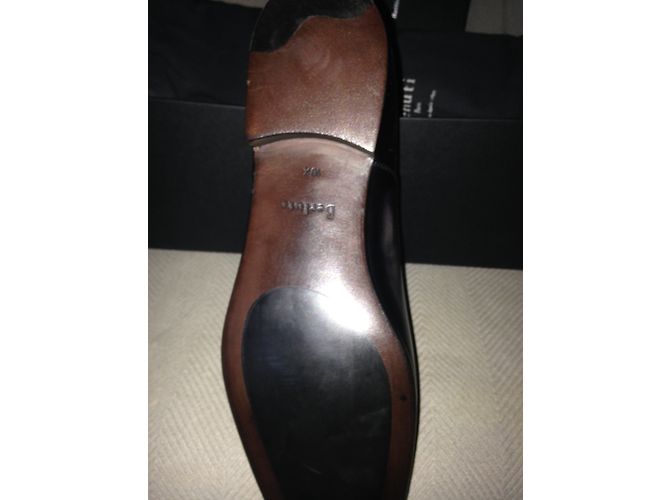Berluti Scarpe stringate in pelle grigio scuro Grigio antracite - vista 4
