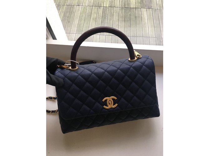Chanel Handtasche Blau - Ansicht 4