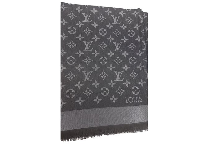 Louis Vuitton Scialle Monogram Shine Black Nero - vista 2