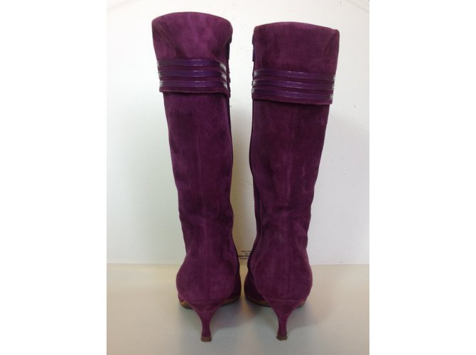 Botas Marc Jacobs de gamuza morada Púrpura - vista 4