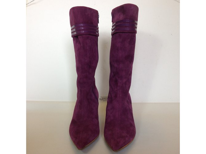 Botas Marc Jacobs de gamuza morada Púrpura - vista 6