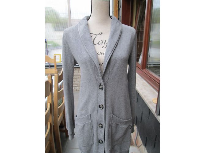 Love Moschino Strickjacke mit abnehmbarem Pelzkragen - Ansicht 3