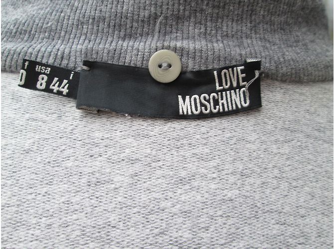 Love Moschino Strickjacke mit abnehmbarem Pelzkragen - Ansicht 5