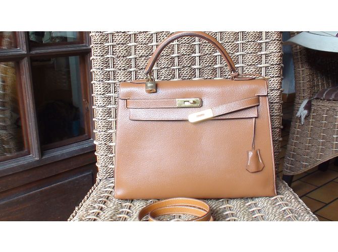 Hermès Kelly 32 Marrone - vista 12