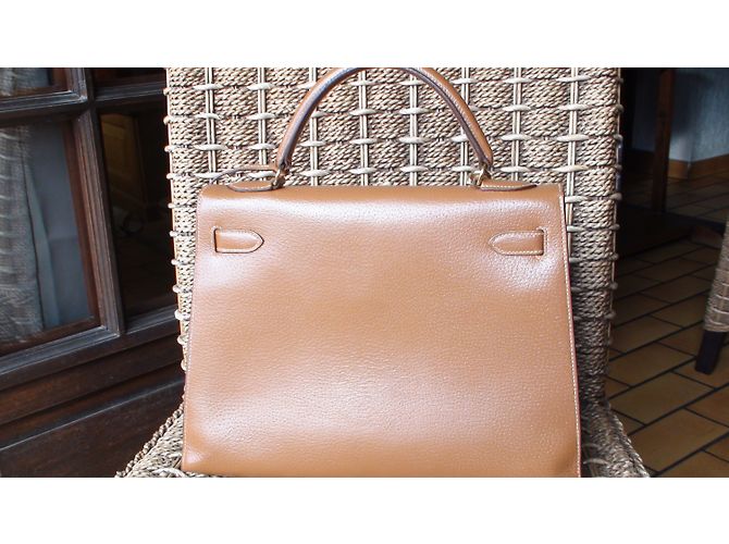 Hermès Kelly 32 Marrone - vista 4