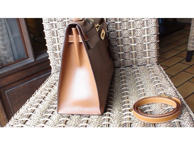 Hermès Kelly 32 Marrone - vista 5