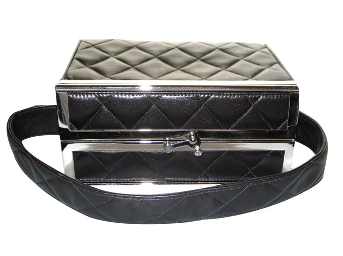 Chanel Borsa da viaggio minaudière Nero - vista 2