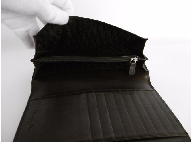 Christian Dior Ponyskin Leopard Print Long Wallet Clutch Purse - view 12