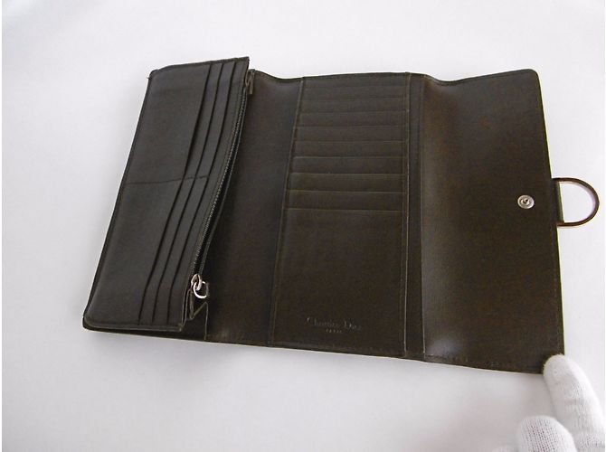 Christian Dior Ponyskin Leopard Print Long Wallet Clutch Purse - view 14