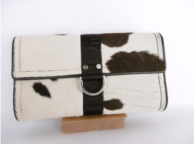 Christian Dior Ponyskin Leopard Print Long Wallet Clutch Purse - view 15