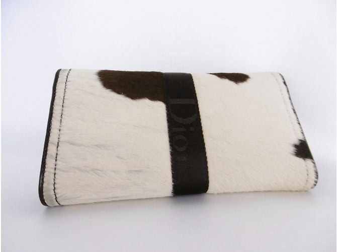 Christian Dior Ponyskin Leopard Print Long Wallet Clutch Purse - view 16