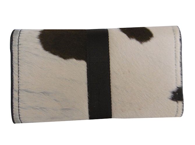 Christian Dior Ponyskin Leopard Print Long Wallet Clutch Purse - view 2