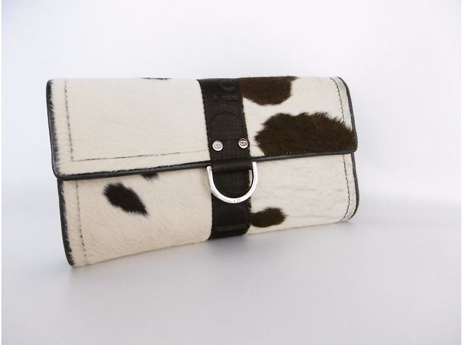 Christian Dior Ponyskin Leopard Print Long Wallet Clutch Purse - view 6